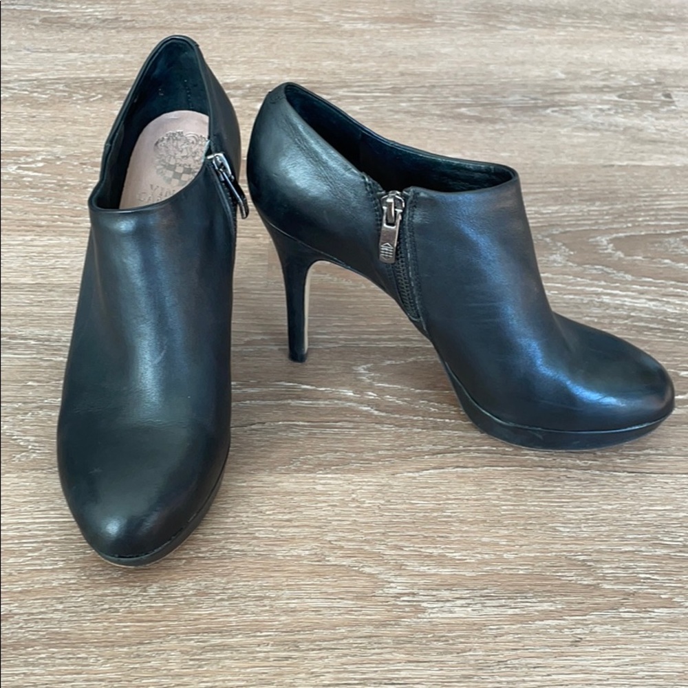 Vince Camuto black booties